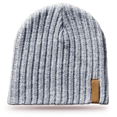 2. Silberweiße Namensmütze, Second Edition, gestrickt mit Reflex (1 Größe)