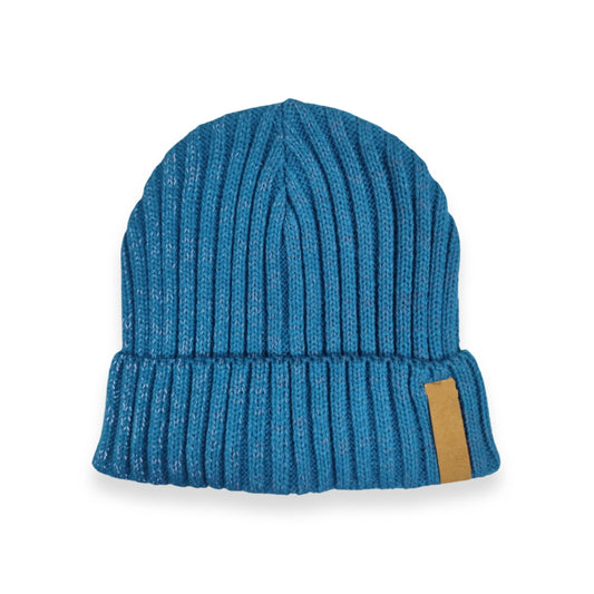 4. Blaue Namensmütze, 4. Auflage, gestrickt mit Reflex 2-5 Jahre