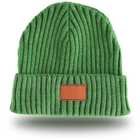 1. Grüne Namensmütze, First Edition, gestrickt mit Reflex